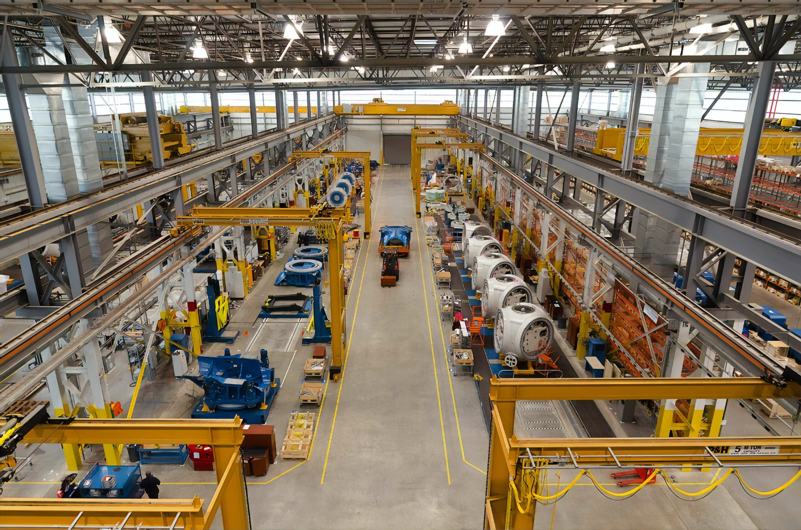 inside a manufacturing warehouse